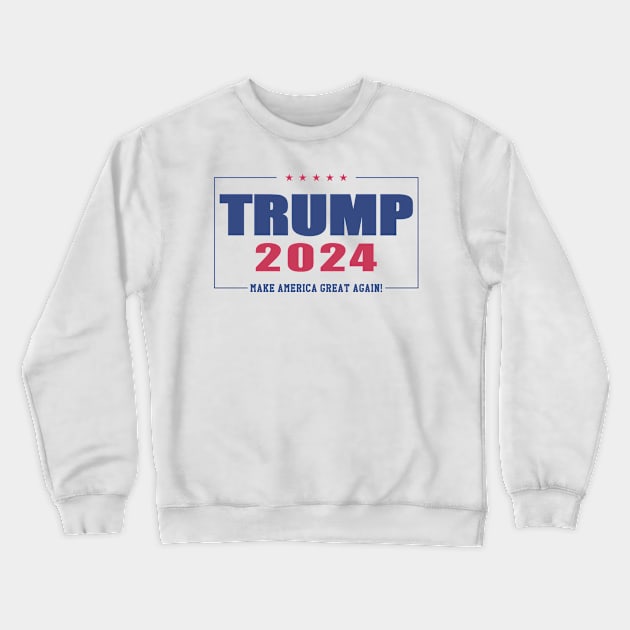 Trump 2024 Make America Great Again Crewneck Sweatshirt by Nolinomeg